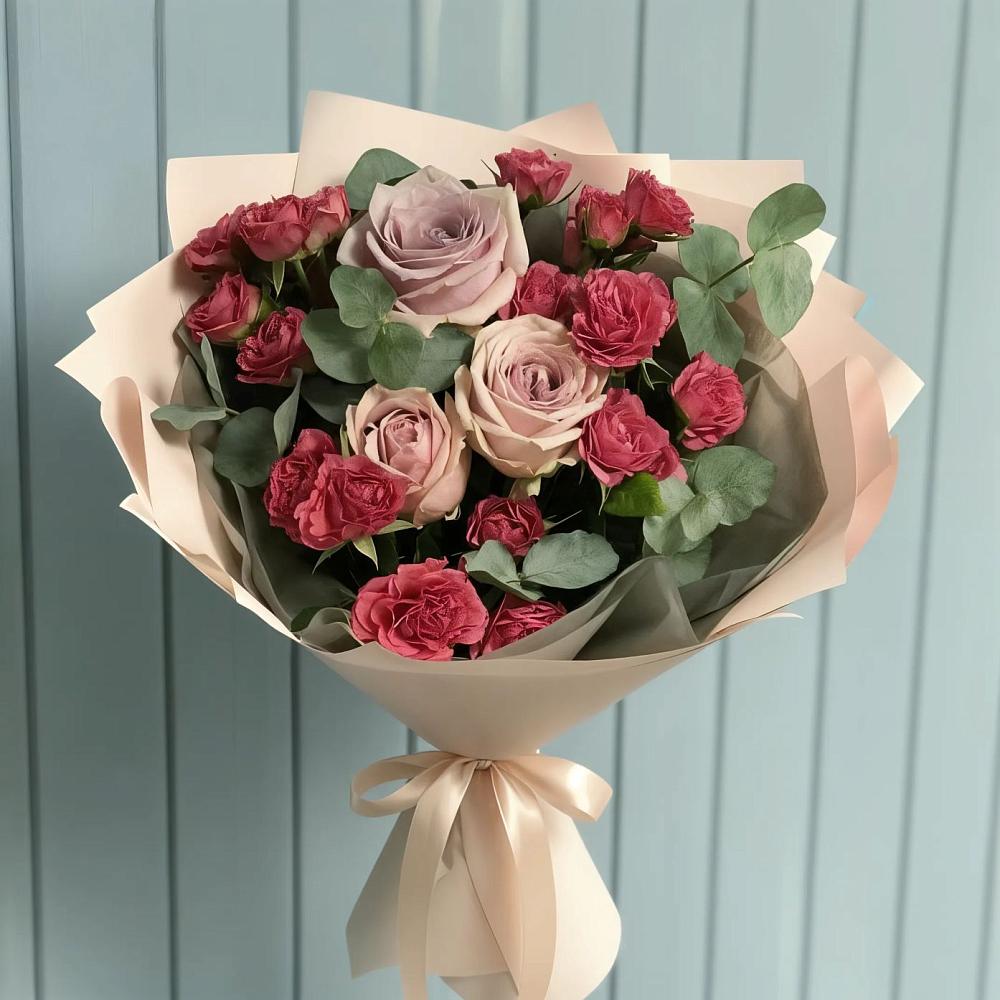 Букет цветов из: Гвоздики и Розы в Константиновский