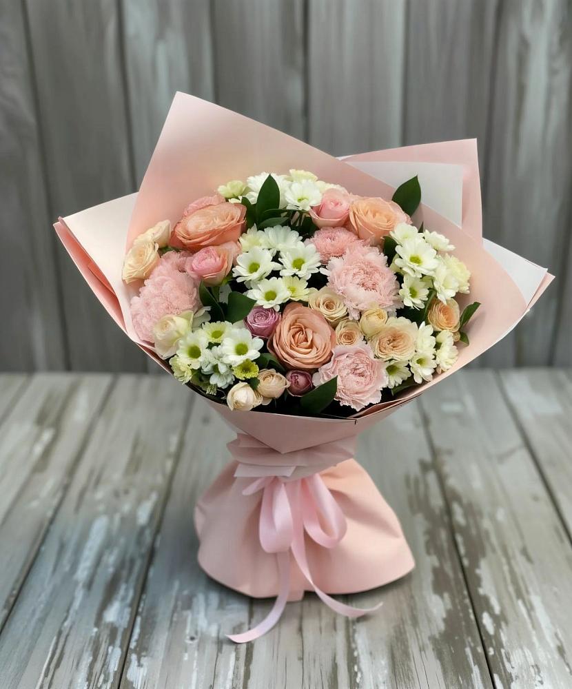 Букет цветов из: Гвоздики, Розы и Хризантемы в Константиновский