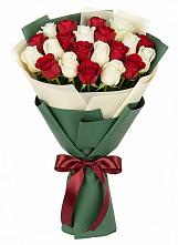 Букет Микс из красных и белых роз #REPLACE_PRED# Константиновский
