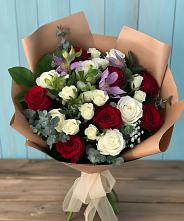 Букет цветов из:  Розы и Альстромерии в Константиновский