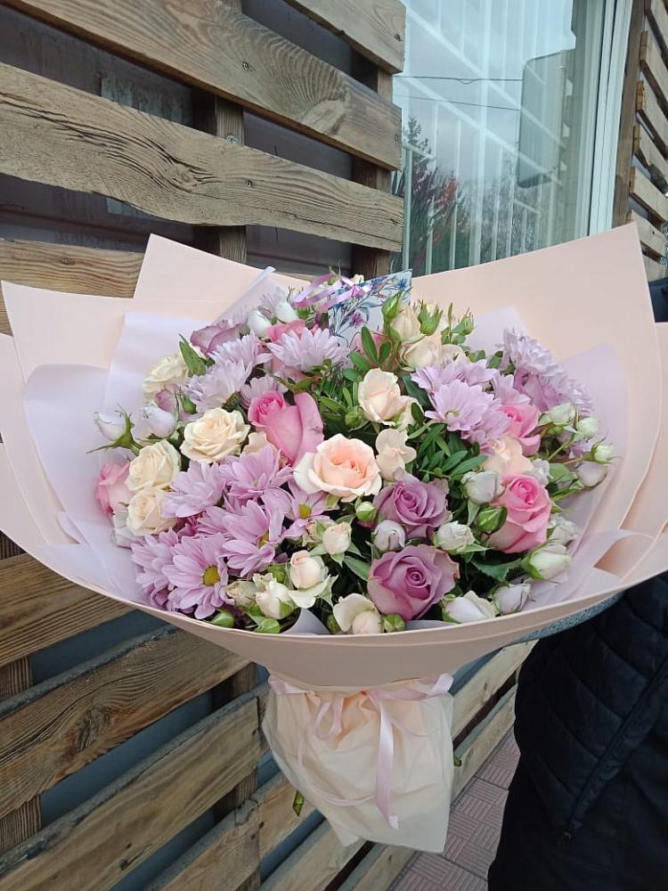 Букет цветов из: Розы и Хризантемы в Константиновский