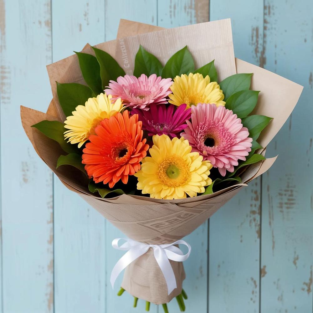 Букет цветов из: Герберы в Константиновский