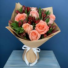 Букет цветов из:  Розы и Альстромерии в Константиновский