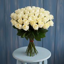 Букет 51 Белая роза Эдлесс Лав в Константиновский