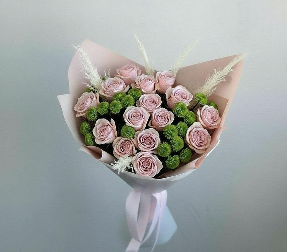 Букет цветов из: Розы и Хризантемы в Константиновский