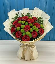 Букет цветов из:  Розы и Хризантемы в Константиновский