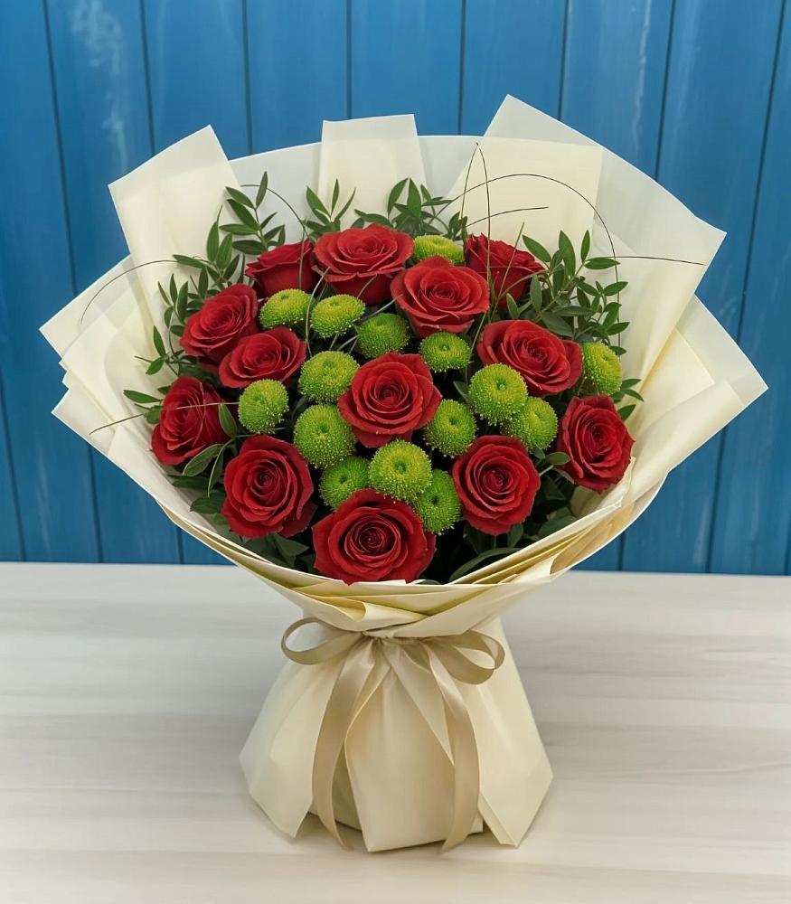 Букет цветов из: Розы и Хризантемы в Константиновский