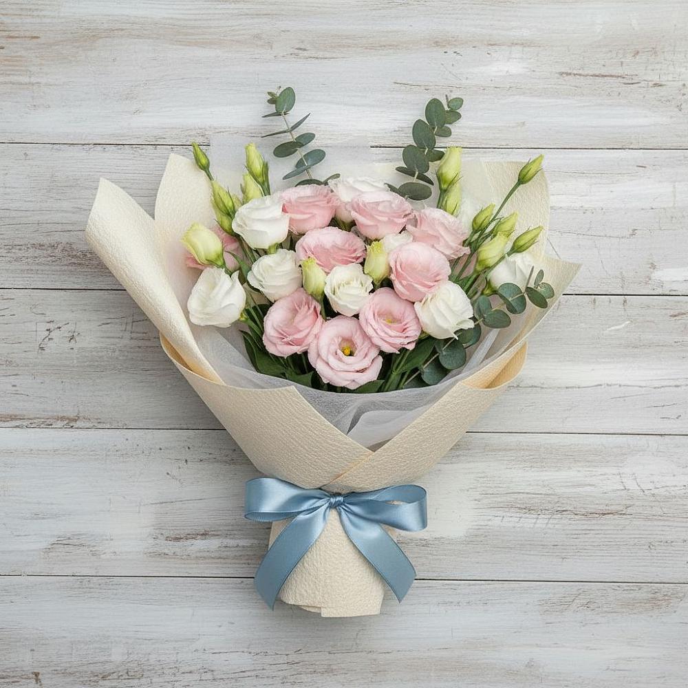 Букет цветов из: Лизиантусы в Константиновский